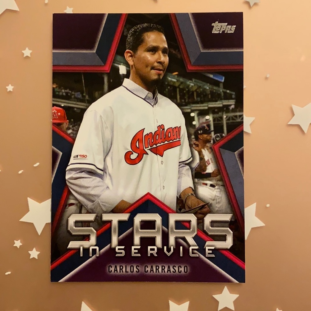 TOPPS baseball card Carlos Carrasco